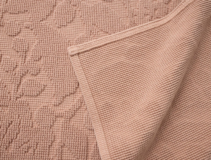 Wildflower Organic Bath Rug by Coyuchi in Antique Rose at Fig Linens and Home 3
