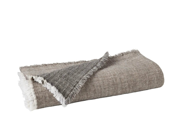 Willow Organic Throw Blankets by Coyuchi in Oat at Fig Linens and Home - View 1