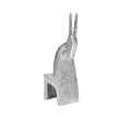 York Silver Sculpture by Worlds Away at Fig Linens and Home - View Front Angle