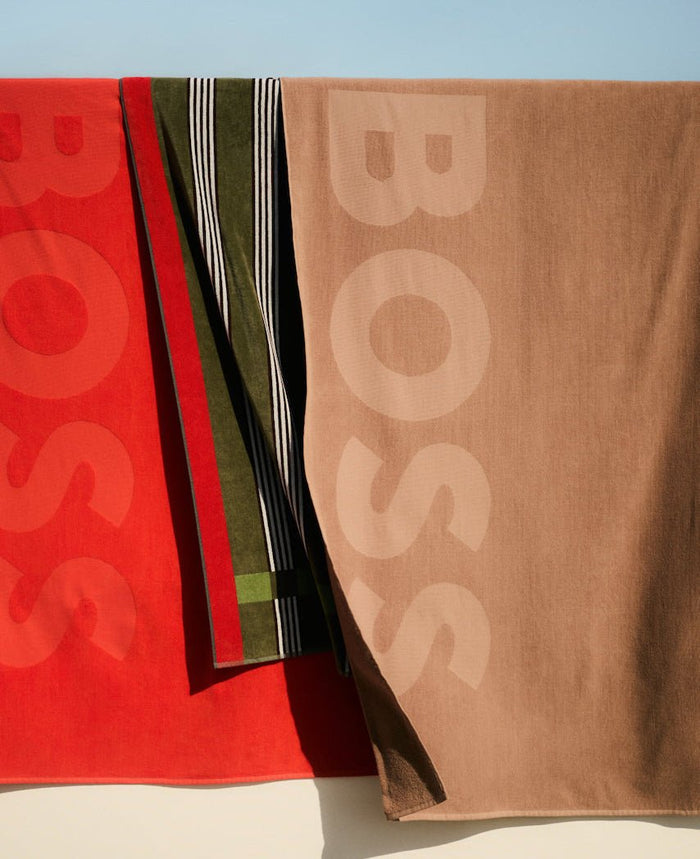 Zuma Sculpted Beach Towel by Hugo Boss Home | Yves Delorme at Fig Linens and Home - View 2