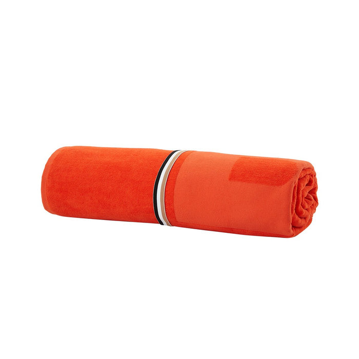 Zuma Sculpted Beach Towel by Hugo Boss Home | Yves Delorme Spice Pool Towel at Fig Linens and Home 2