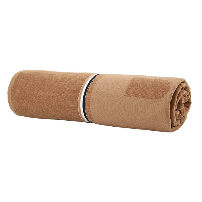 Zuma Sculpted Beach Towel by Hugo Boss Home | Yves Delorme Camel Pool Towel at Fig Linens and Home 2